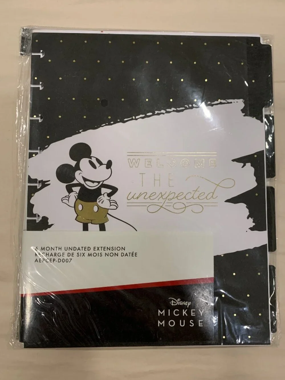 NEW Disney Happy Planner Mickey Undated 6 Month Extension